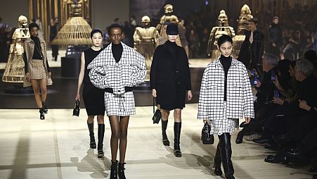 Models wear creations as part of the Christian Dior Fall/Winter 2024-2025 ready-to-wear collection presented Tuesday, Feb. 27, 2024 in Paris.