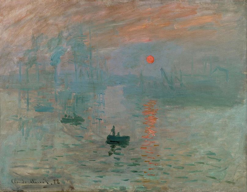 Claude Monet, 'Impresión',1872, óleo sobre lienzo.