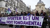 manifestazioni pro aborto a Parigi