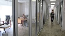 Ein leerstehendes Büro in Madrid