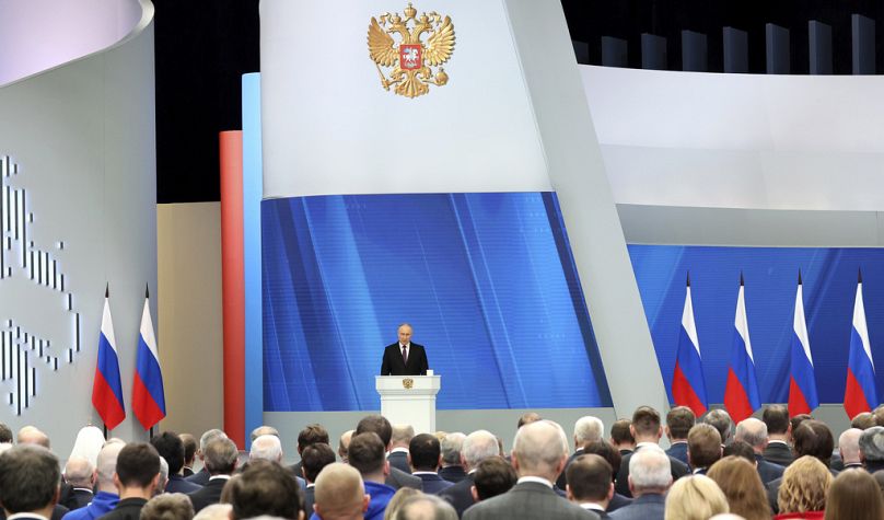 Putyin elnök beszéde az Állami Duma előtt, 2024 február 29.