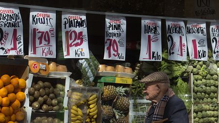 Man shopping for food in Spain (file photo)