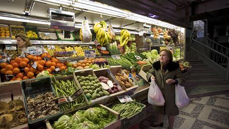 Lady shopping for food in Spain (file photo)