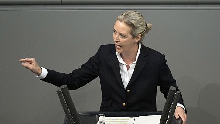 Alice Weidel, az AfD társelnöke a Bundestagban