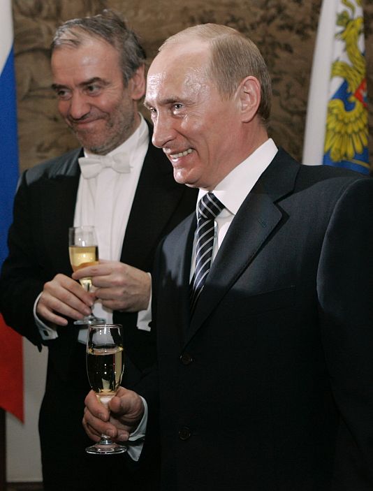 Valerij Gergijev és Vlagyimir Putyin 2008-ban