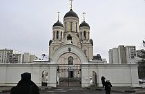 L'église où doit se tenir la cérémonie pour Alexeï Navalny vendredi 1er mars.