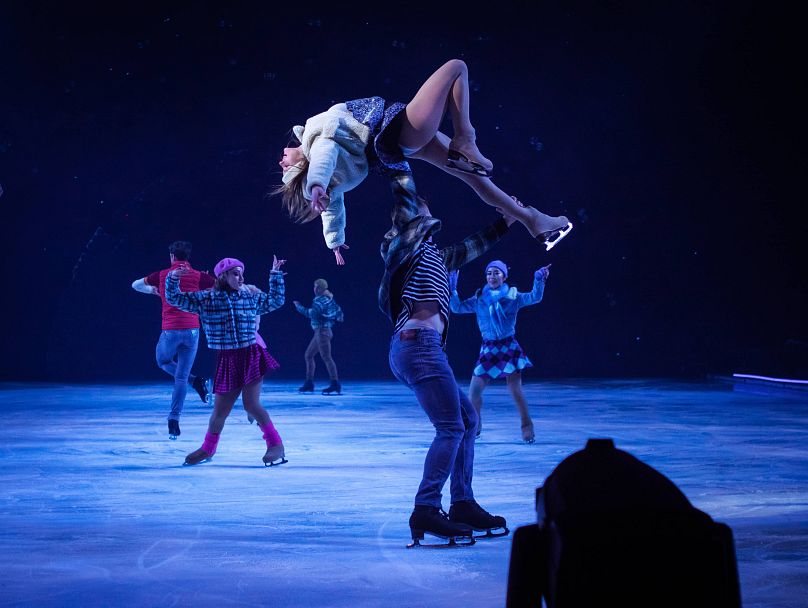 Most of the performers in "Aurore" used to be competitive figure skaters.
