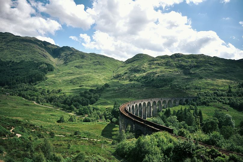 Scotland's Glenfinnan Viaduct is one of the most beautiful sights on the West Highland Line
