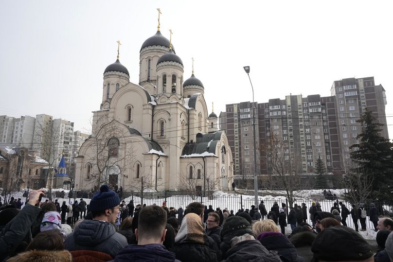 Navalny için cenaze töreninin yapıldığı Moskova'daki kilise