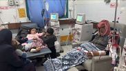 Hospitalizados en Gaza