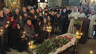 Rus muhalifin cenaze töreni