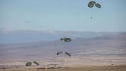 U.S. Air Force conducts an airdrop