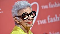 FILE - In this Oct. 27, Auteur of Style honoree Iris Apfel attends The Fashion Group International's Night of Stars Gala at Cipriani Wall Street in New York.