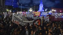 Διαδήλωση στο Μπουένος Άιρες ενάντια στην οικονομική πολιτική του Χαβιέ Μιλέι