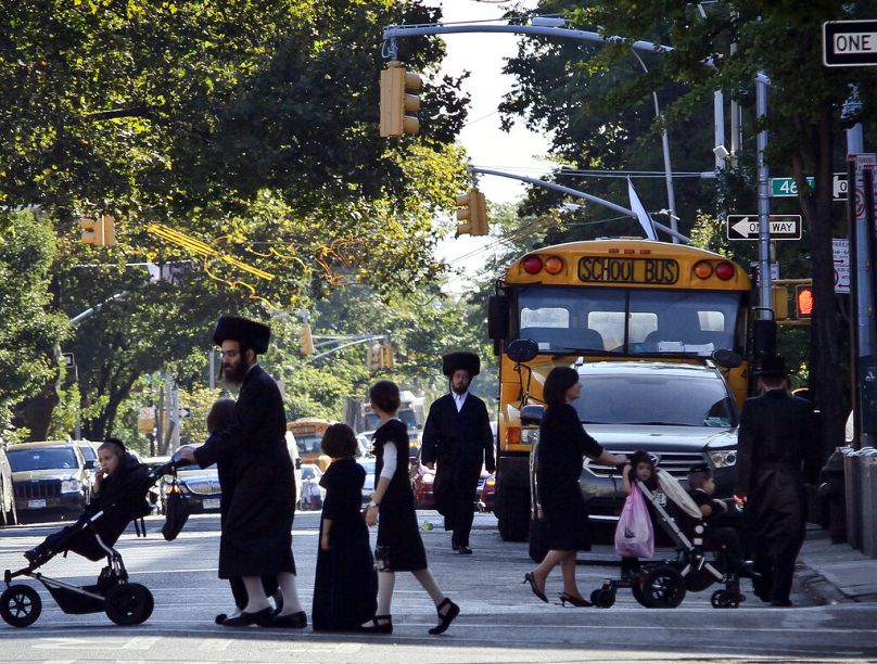 ABD'nin New York kentinde ultra Ortodoks bir Yahudi aile (arşiv)
