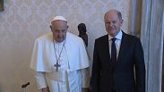 Papa Francisco y canciller alemán Scholz