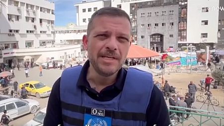 Az ENSZ humanitárius hivatalának (OCHA) gázai vezetője, Jorgosz Petropulosz 