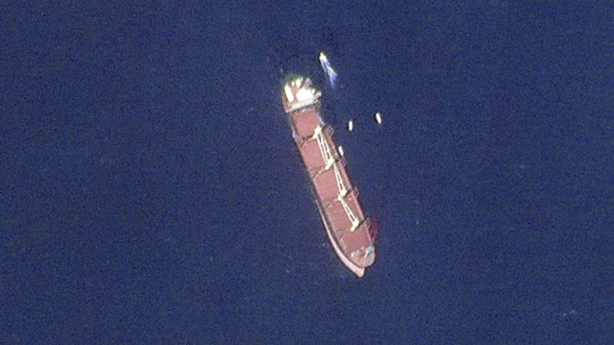 Το πλοίο Rubymar που βυθίστηκε στην Ερυθρά Θάλασσα