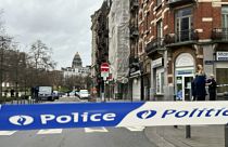Fotónk illusztráció: rendőrségi kordon szalagja Brüsszelben