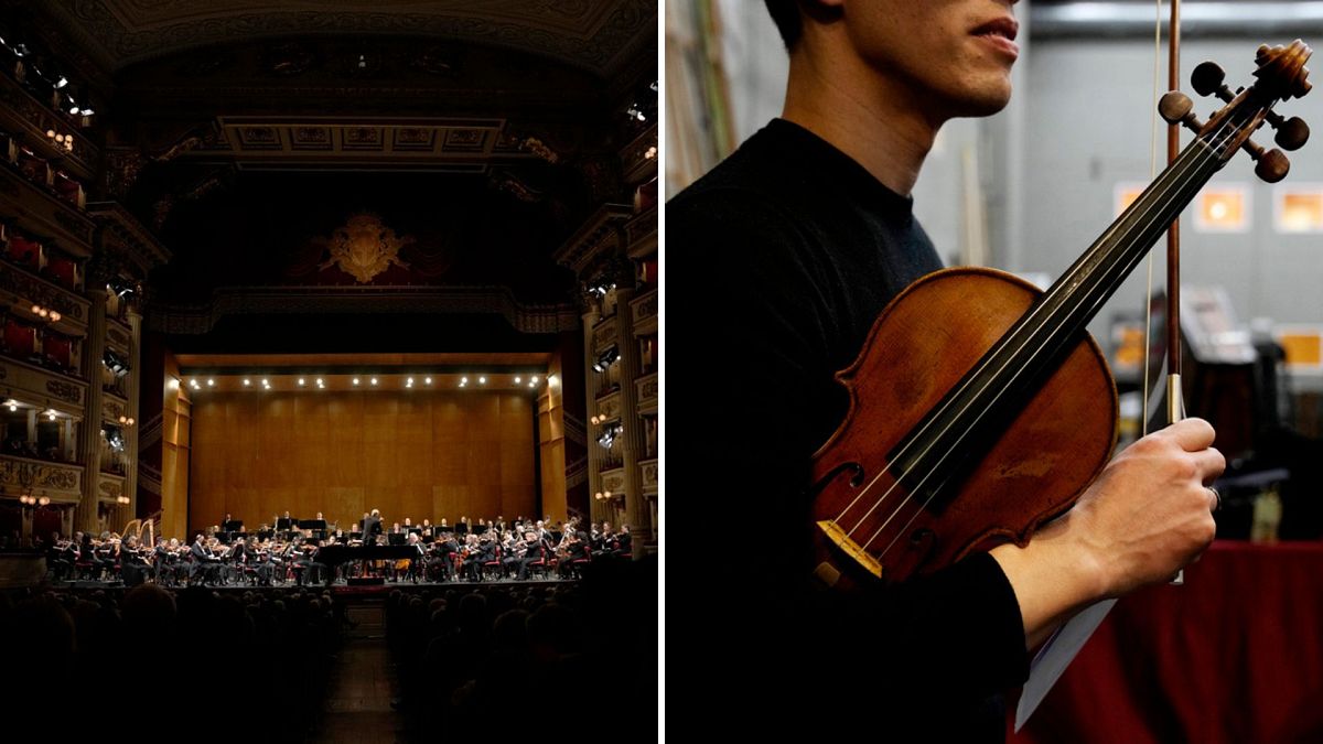 Националният симфоничен оркестър на САЩ свири на древни инструменти в миланския Teatro alla Scala