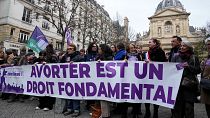 Gli attivisti per il diritto all'interruzione volontaria di gravidanza: manifestazione in Francia