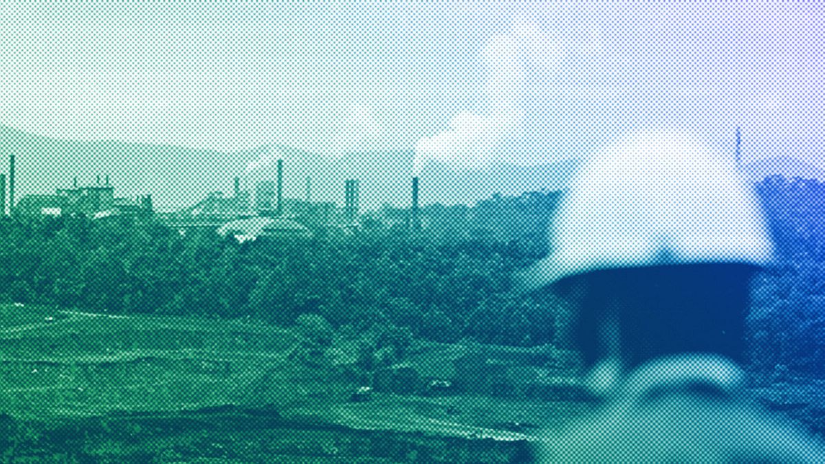 Steam rise from PT Vale Indonesia's nickel processing plant in Sorowako, South Sulawesi, September 2023