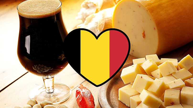 What goes better with a Belgian beer than some cheese cubes?