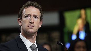 Mark Zuckerberg egy bírósági meghallgatáson Washingtonban 2024. január 31-én