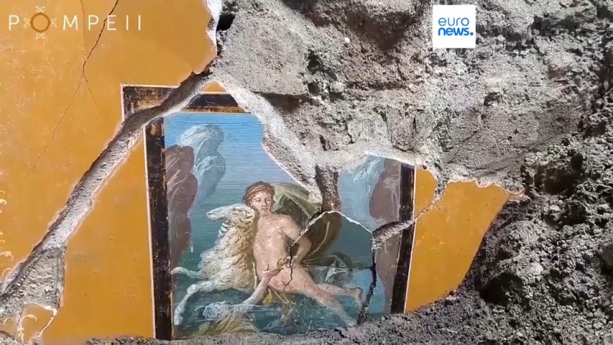 Szenzációs freskó Pompeii ásatásain