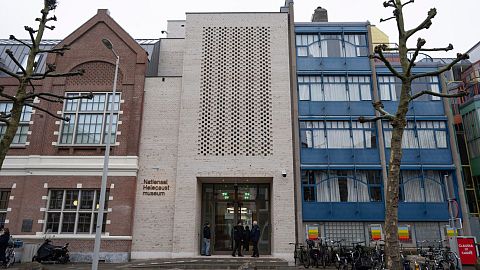 The new National Holocaust Museum is seen in Amsterdam, Netherlands, Tuesday, March 5, 2024. 