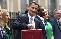 Britanski ministar financija Jeremy Hunt napušta Downing Street 11 prema Donjem domu kako bi predao proračun.  London, 6. ožujka 2024. 