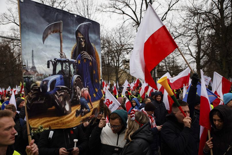 Manifestants à Varsovie.