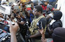 Haiti'de 'Barbekü' lakaplı çete lideri Jimmy Cherizier, basın toplantısı düzenledi
