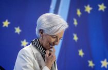 President of European Central Bank, Christine Lagarde, attends a press conference after an ECB's governing council meeting in Frankfurt, Germany, on Jan. 25, 2024