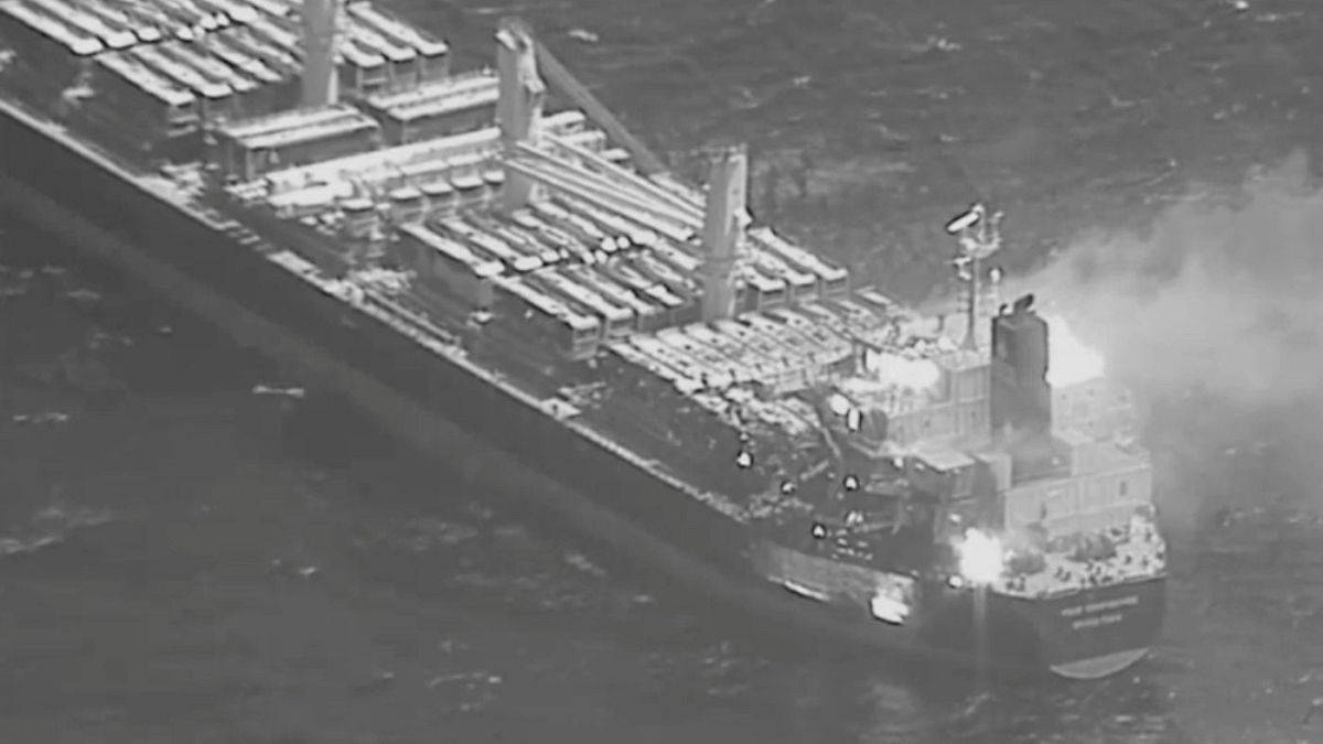 کشتی «ترو کانفیدنس» که هدف حمله حوثی‌ها قرار گرفت