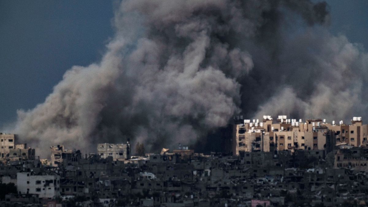 غزة تحت نيران القصف الإسرائيلي. 2024/03/08