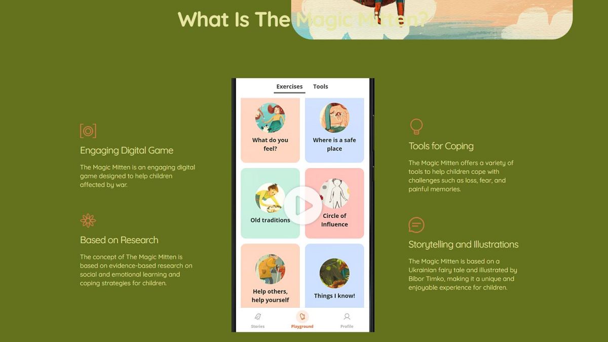 Magic Mitten, la app para niños que sufren la guerra