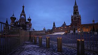Una Plaza Roja casi vacía en Moscú, Rusia, el 30 de enero de 2024.
