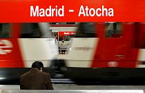 Plataforma da estação de Atocha onde ocorreu uma das explosões.