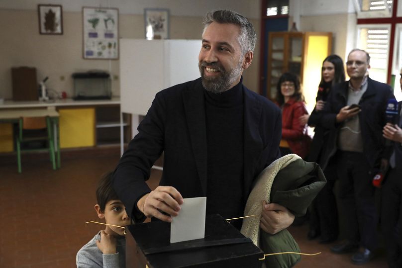 Candidato do Partido Socialista Pedro Nuno Santos vota em Lisboa