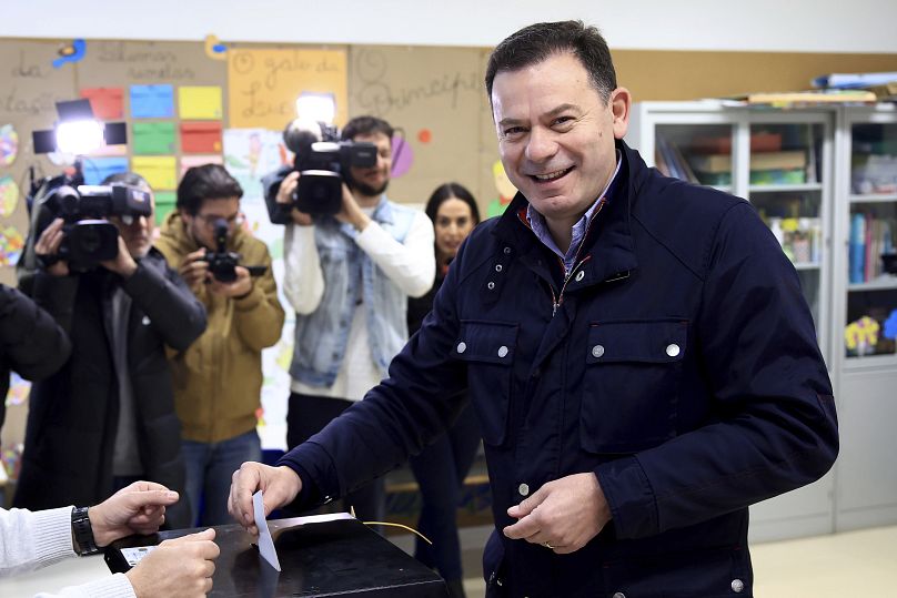 Candidato da Aliança Democrática (PSD/CDS/PPM) Luís Montenegro votou esta manhã