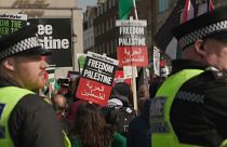 مظاهرة في لندن مؤيدة لفلسطين. 2024/03/09