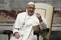 Papst Franziskus vor einer Messe im Petersdom, 9. März 2024