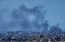 Füst száll Gáza felett