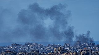 Füst száll Gáza felett