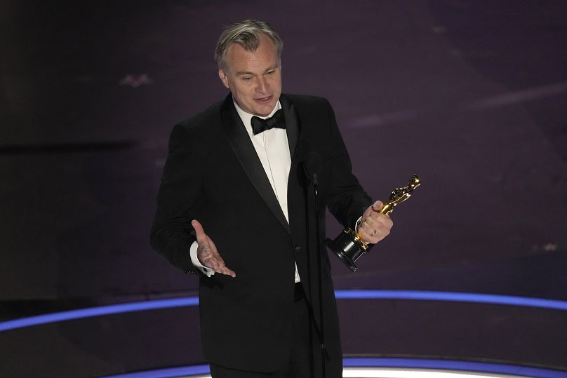 Christopher Nolan winning Best Director for Oppenheimer