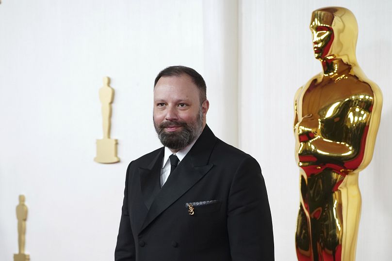 Yorgos Lanthimos arrives at the Oscars