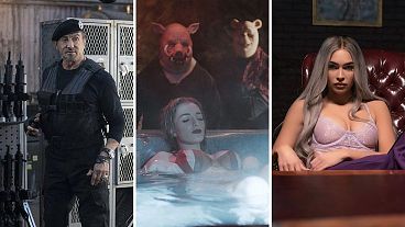 Sylvester Stallone (left), Winnie The Pooh: Blood and Honey (centre) and Megan Fox (right) win big at this year's Razzies