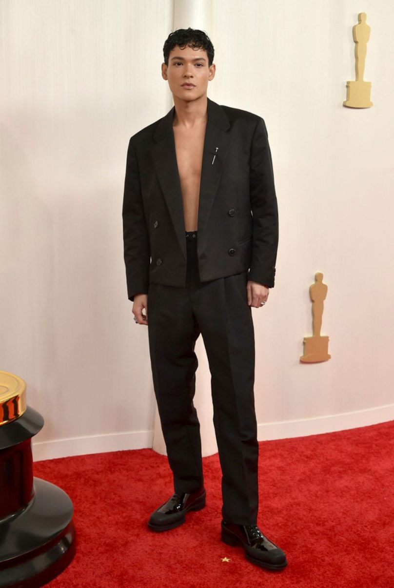 Omar Rudberg arrives at the Oscars on Sunday, March 10, 2024, at the Dolby Theatre in Los Angeles.