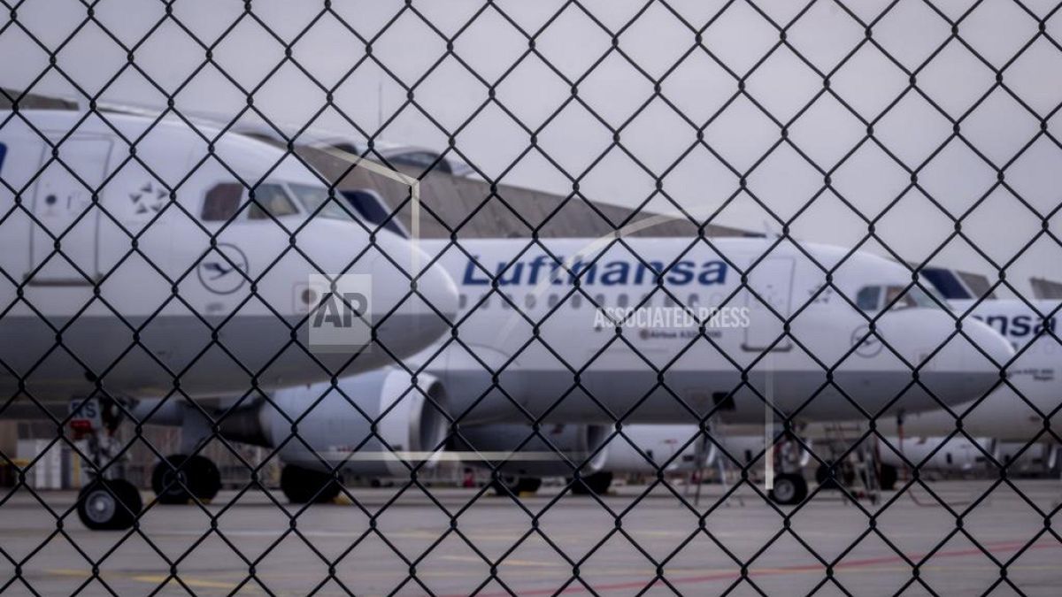 Sciopero dei trasporti in Germania, nella foto un aereo Lufthansa